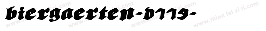 Biergaerten-D779字体转换