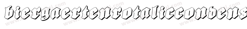 BiergaertenRotalicCondensed-n0pg字体转换