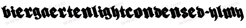 BiergaertenLightCondensed-ylMY字体转换
