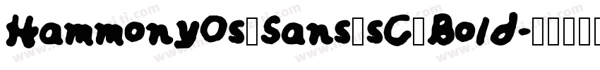 HammonyOs_Sans_sC_Bold字体转换