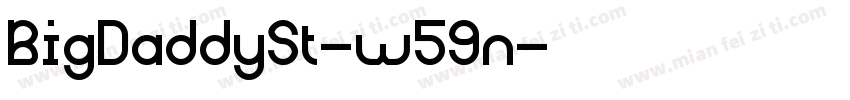 BigDaddySt-w59n字体转换