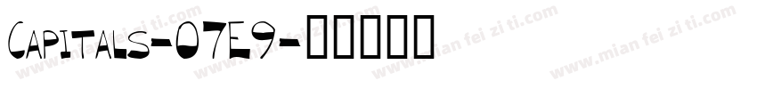 Capitals-07E9字体转换