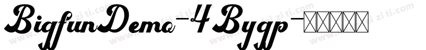 BigfunDemo-4Bygp字体转换
