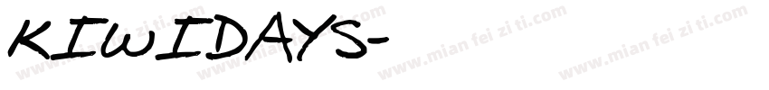 kiwidays字体转换