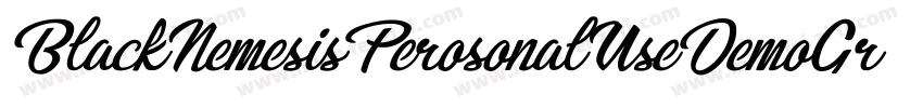 BlackNemesisPerosonalUseDemoGrunge-X82G字体转换