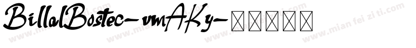 BillalBostec-vmAKy字体转换