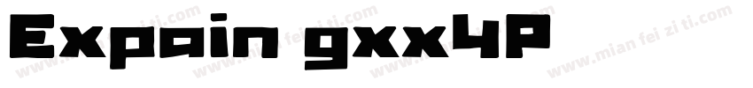 Expain-gxx4P字体转换