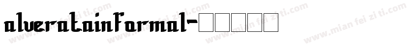 alveratainformal字体转换