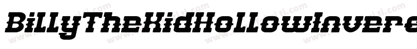 BillyTheKidHollowInverse-nyJO字体转换
