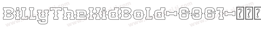 BillyTheKidBold-6961字体转换