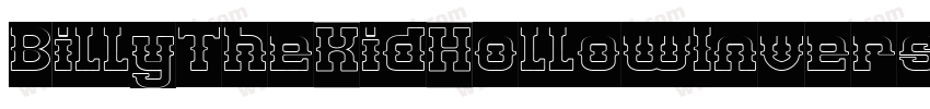 BillyTheKidHollowInverse-nyJO字体转换