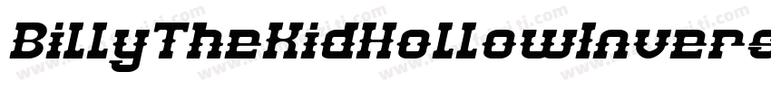 BillyTheKidHollowInverse-nyJO字体转换