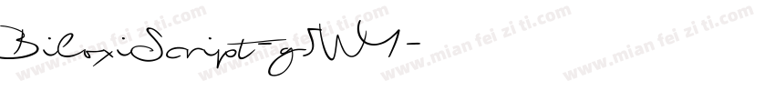 BiloxiScript-g5WY字体转换