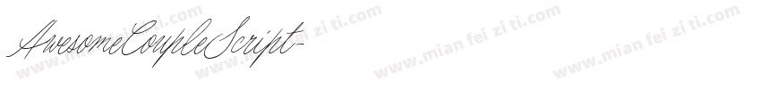 AwesomeCoupleScript字体转换 AwesomeCoupleScript字体转换