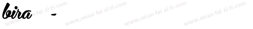 bira字库字体转换
