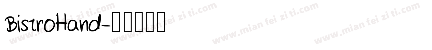 BistroHand字体转换