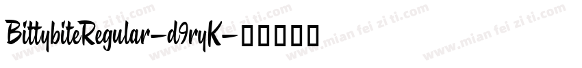 BittybiteRegular-d9ryK字体转换