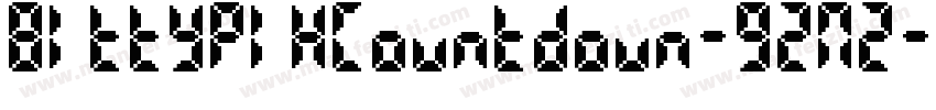 BittypixCountdown-92M2字体转换