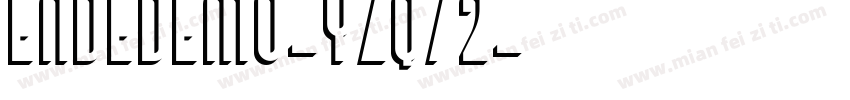 EndeDemo-Yzq72字体转换