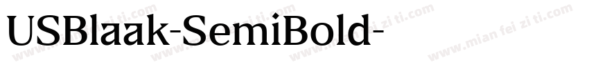 USBlaak-SemiBold字体转换