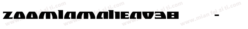 zoomlamaliea038字体下载字体转换