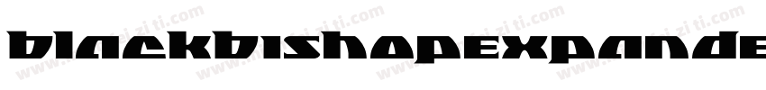 BlackBishopExpandedItalic-qrzV字体转换