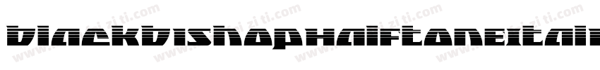 BlackBishopHalftoneItalic-jlzM字体转换