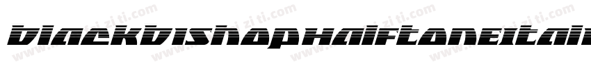 BlackBishopHalftoneItalic-jlzM字体转换