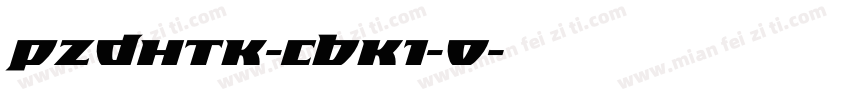 PZDHTK-CBK1-0字体转换