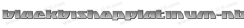 BlackBishopPlatinum-nBzP字体转换