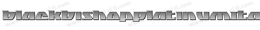 BlackBishopPlatinumItalic-1gWg字体转换