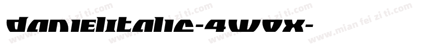 DanielItalic-4w0x字体转换