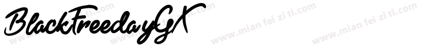 BlackFreeday-3GX3字体转换