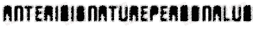 AnteriSignaturePERSONALUSE字体转换