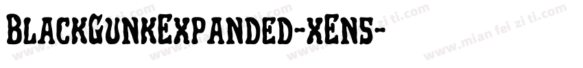 BlackGunkExpanded-xEn5字体转换