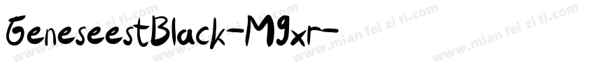 GeneseestBlack-M9xr字体转换