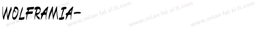 WOLFRAMIA字体转换