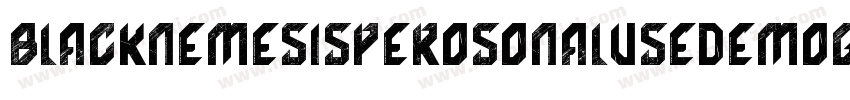 BlackNemesisPerosonalUseDemoGrunge-X82G字体转换