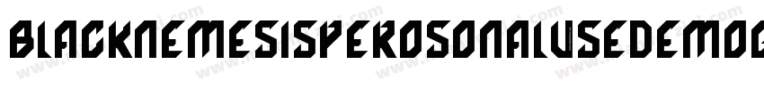 BlackNemesisPerosonalUseDemoGrunge-X82G字体转换