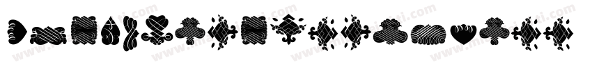 BlackOrnamentsFree-D6V1字体转换