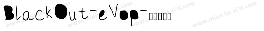 BlackOut-eVop字体转换