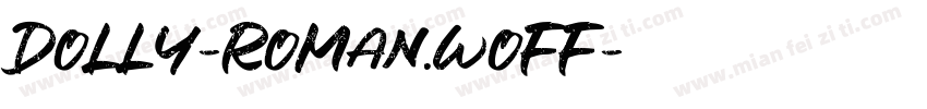 dolly-roman.woff字体转换