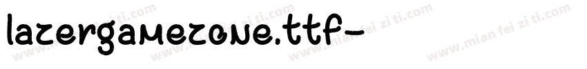 lazergamezone.ttf字体转换