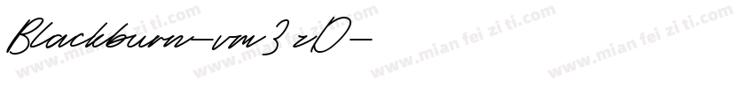 Blackburn-vm3zD字体转换
