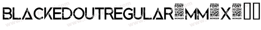 BlackedOutRegular-MM8x字体转换