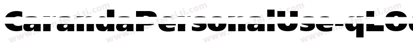 CarandaPersonalUse-qLOq字体转换