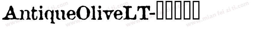 AntiqueOliveLT字体转换
