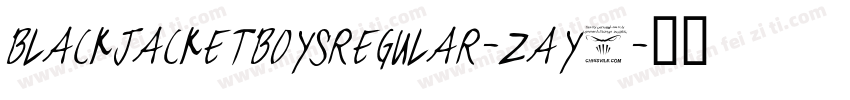 BlackjacketboysRegular-ZaY3字体转换