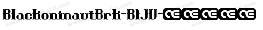 BlackoninautBrk-B1JV字体转换