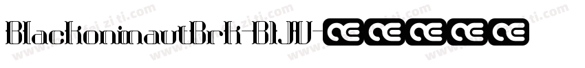BlackoninautBrk-B1JV字体转换
